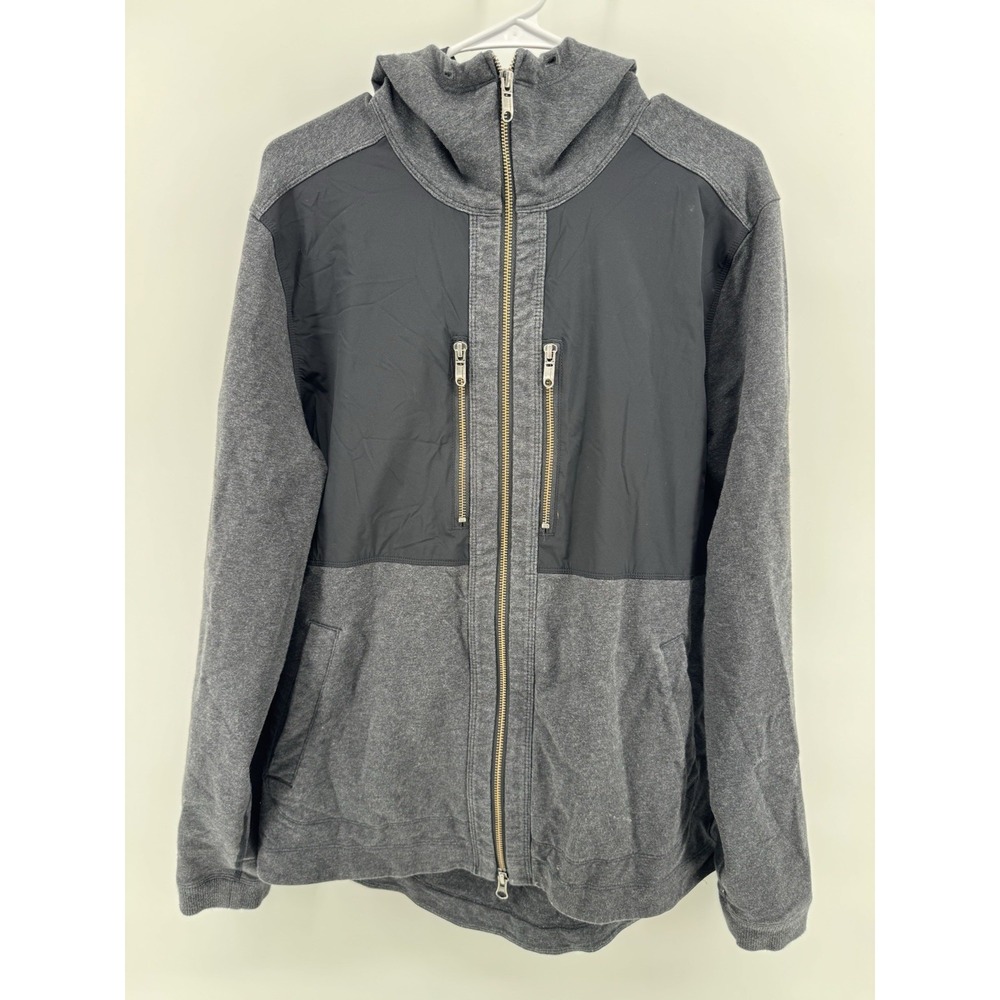 Lululemon Dispatch‎ Hoodie Men's Sz. Large Gray Full Zip Hoodie Jacket